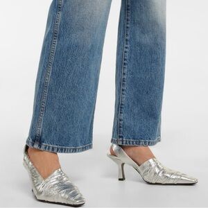 NEW in BOX KHAITE SILVER SLING-BACKS The Water Metallic Pumps size 10.5 reg $895